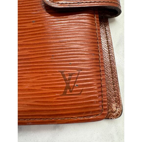 LOUIS VUITTON VINTAGE ORANGE CAMEL EPI LEATHER AGENDA MINI - Picture 2 of 10